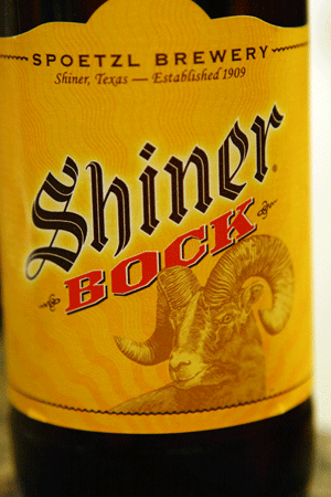 Shiner Bock Cans
